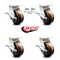 Service Caster 5 Inch Kingpinless High Temp Phenolic Wheel Caster Brakes 2 Swivel Locks, 4PK SCC-KP30S520-PHRHT-SLB-BSL-2-SLB-2 - alternate 5